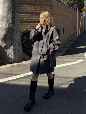 秋本すずかさん（レディース・155cm）の冬コーディネート