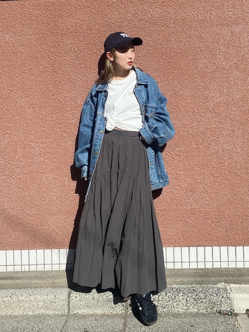 ギャザーデザインスカート