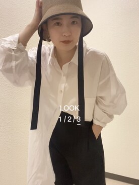 秋本すずかさん（レディース・155cm）の夏コーディネート