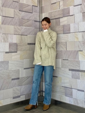 秋本すずかさん（レディース・155cm）の冬コーディネート