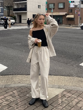 秋本すずかさん（レディース・155cm）の冬コーディネート