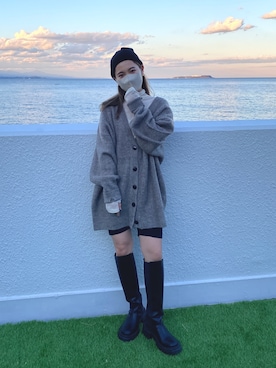 秋本すずかさん(レディース・155cm)の冬コーディネート