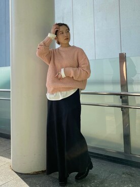 秋本すずかさん（レディース・155cm）の秋コーディネート