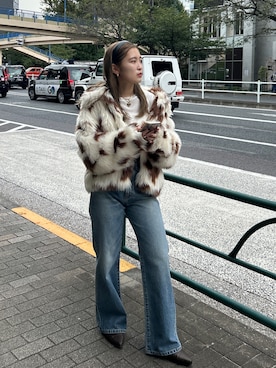 「Ungrid（アングリッド）のアイテム（その他アウター）」を使った、秋本すずかさん（レディース・155cm）の秋コーディネート