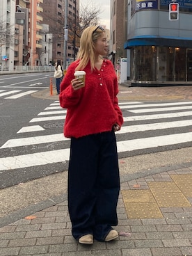 「Ungrid（アングリッド）のアイテム」を使った、秋本すずかさん（レディース・155cm）の冬コーディネート