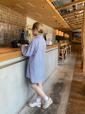 秋本すずかさん（レディース・155cm）の夏コーディネート