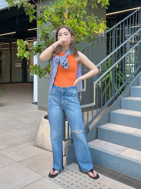 秋本すずかさん（レディース・155cm）の春コーディネート