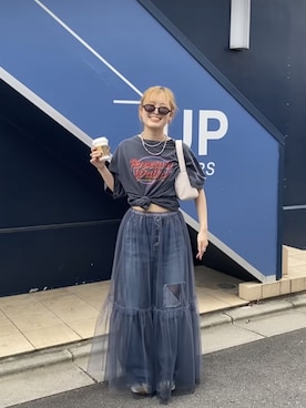 秋本すずかさん（レディース・155cm）の夏コーディネート