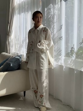 秋本すずかさん（レディース・155cm）の冬コーディネート