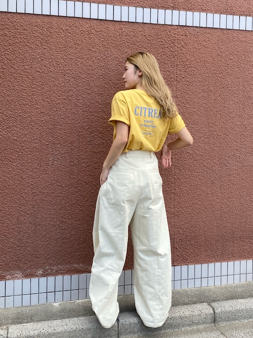 【WEB限定価格】カラーエンブロイダリーTee