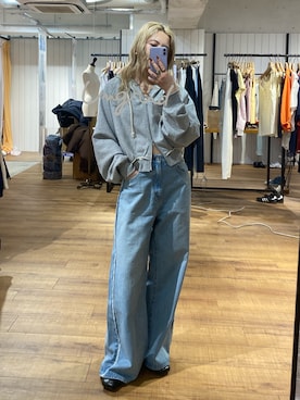 秋本すずかさん（レディース・155cm）の冬コーディネート