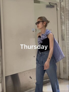 秋本すずかさん（レディース・155cm）の夏コーディネート