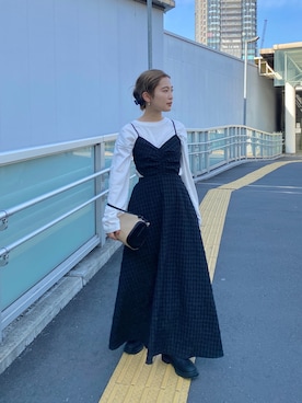 秋本すずかさん（レディース・155cm）の冬コーディネート