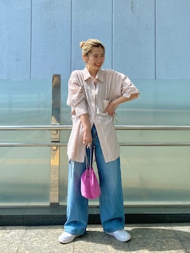 秋本すずかさん（レディース・155cm）の春コーディネート