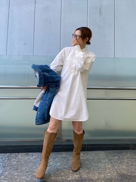 秋本すずかさん(レディース・155cm)の冬コーディネート