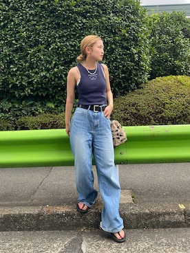 秋本すずかさん（レディース・155cm）の夏コーディネート