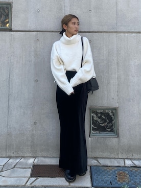 「アイテム（ハンドバッグ）」を使った、秋本すずかさん（レディース・155cm）の秋コーディネート