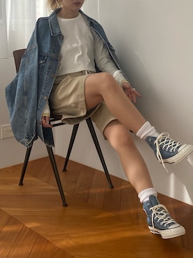 秋本すずかさん(レディース・155cm)の冬コーディネート