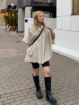 秋本すずかさん（レディース・155cm）の冬コーディネート