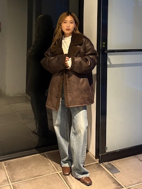 「アイテム（キャミソール）」を使った、秋本すずかさん（レディース・155cm）の秋コーディネート