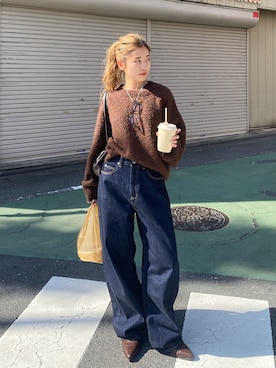 「Ungrid（アングリッド）のアイテム」を使った、秋本すずかさん（レディース・155cm）の秋コーディネート