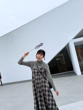 「アイテム（ジャンパースカート、その他）」を使った、yunshanw さん（レディース・159cm）の冬コーディネート