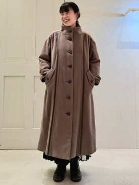 「FRAPBOIS（フラボア）のアイテム（その他アウター）」を使った、takeuchiさん（レディース・154cm）の秋コーディネート