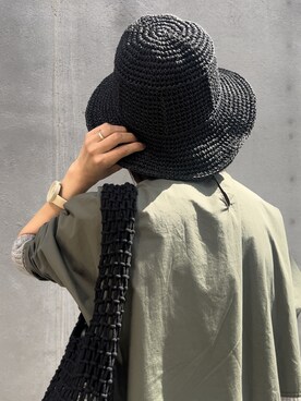 「Actually（アクチュアリー）のアイテム（帽子）」を使った、azukodaさん（レディース・161cm）の春コーディネート