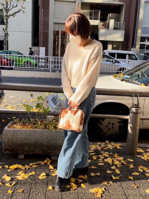 セール】バイカラー キルティングショルダー 2way トートバッグ