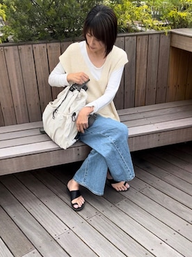 「NICE CLAUP（ナイスクラップ）のアイテム」を使った、azukodaさん（レディース・161cm）の春コーディネート