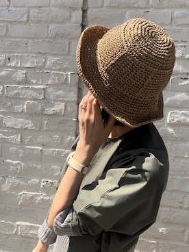 「Actually（アクチュアリー）のアイテム（帽子）」を使った、azukodaさん（レディース・161cm）の春コーディネート