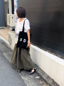 「NICE CLAUP（ナイスクラップ）のアイテム」を使った、azukodaさん（レディース・161cm）の春コーディネート
