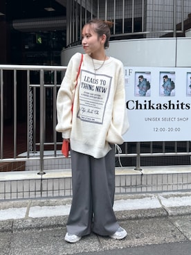 「NEW BALANCE（ニューバランス）のアイテム」を使った、みかさん（骨格ストレート・レディース・152cm）の秋コーディネート