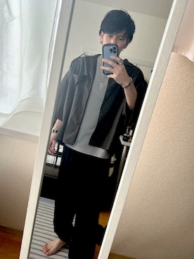 「shiki tokyo（シキトウキョウ）のアイテム（パンツ）」を使った、ka4yyさん（メンズ・172cm）の夏コーディネート