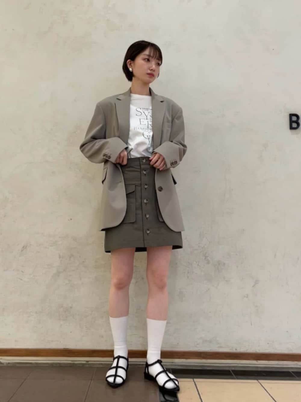 ダブルクロス ビッグ ジャケットを使った人気ファッション
