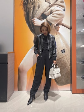 「ARMANI EXCHANGE（アルマーニエクスチェンジ）のアイテム（ブルゾン）」を使った、TTmmさん（レディース・163cm）の秋コーディネート