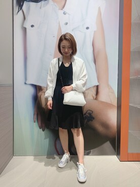 「ARMANI EXCHANGE（アルマーニエクスチェンジ）のアイテム（ブルゾン）」を使った、TTmmさん（レディース・163cm）の春コーディネート
