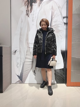 「AXSmiley」｜「アイテム（ブルゾン）」を使った、TTmmさん（レディース・163cm）の秋コーディネート