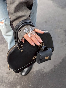 「COACH（コーチ）のアイテム」を使った、瑚々　さん（レディース・147cm）の春コーディネート