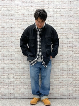 「EDWIN（エドウィン）のアイテム」を使った、一平ちゃんさん（メンズ・176cm）の秋コーディネート