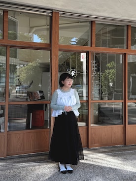 「Bab（バブ）のアイテム」を使った、MAHOさん（レディース・156cm）の春コーディネート