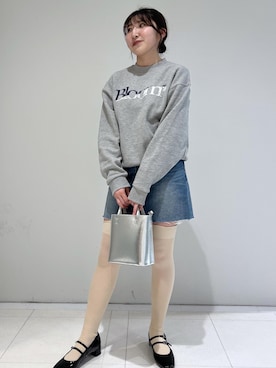 「FEMME」｜「アイテム（スウェット）」を使った、anna7575さん（レディース・157cm）の冬コーディネート