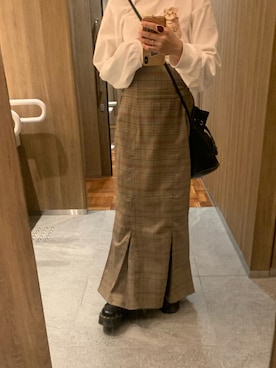 「ネコ」｜「アイテム（ブーツ）」を使った、Ⓜ︎さん（レディース・152cm）の秋コーディネート