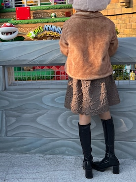 「USJ」｜「アイテム（その他アウター）」を使った、Ⓜ︎さん（レディース・152cm）の秋コーディネート