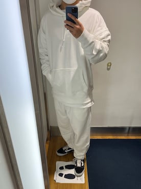 「GAP（ギャップ）のアイテム（スウェットパンツ）」を使った、ディーさん（メンズ・173cm）の冬コーディネート