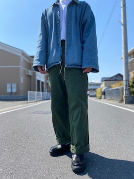 「NEONSIGN（ネオンサイン）のアイテム（ジャケット/アウター）」を使った、shitaさん（メンズ・168cm）の春コーディネート