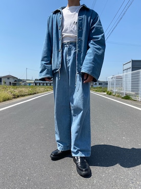 「ごきげんウィーク」｜「アイテム（デニムジャケット）」を使った、shitaさん（メンズ・168cm）の春コーディネート