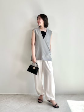 「アイテム（パンツ）」を使った、市川（ichikawa）さん（レディース・158cm）の秋コーディネート