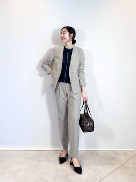 市川（ichikawa）さん（レディース・158cm）の冬コーディネート