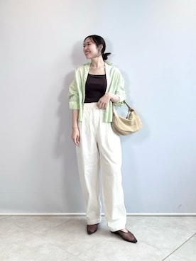 「marco masi（マルコマージ）のアイテム」を使った、市川（ichikawa）さん（レディース・158cm）の夏コーディネート